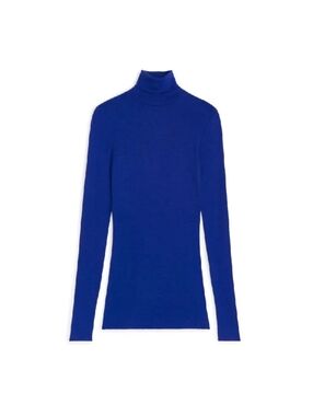 ARKET 100% Merino Wool Sheer Turtleneck – Blue – Size XS (New)